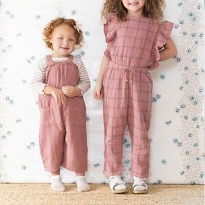 Easy Peasy Romper 2T Cotton Mauve Gray